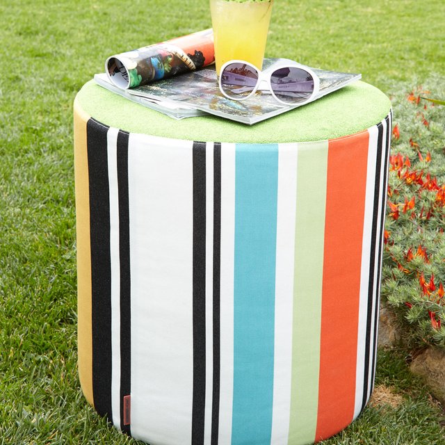 Olivan Stripe Pouf by Missoni Home Collection