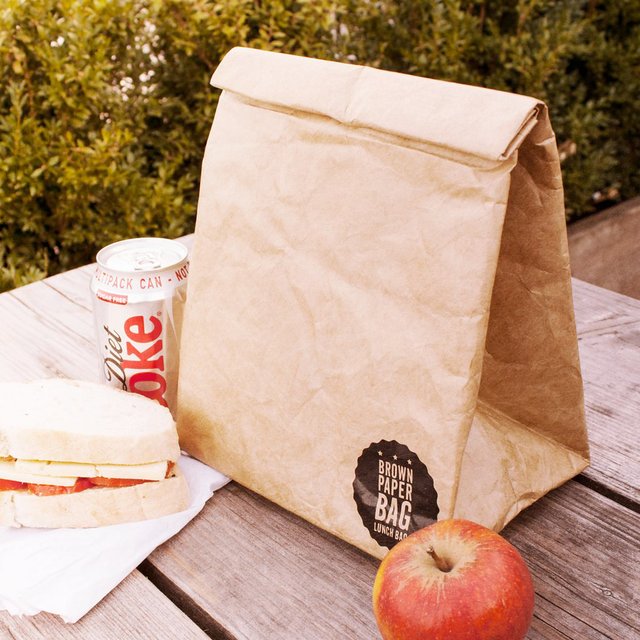 Reusable Brown Paper Lunch Bag