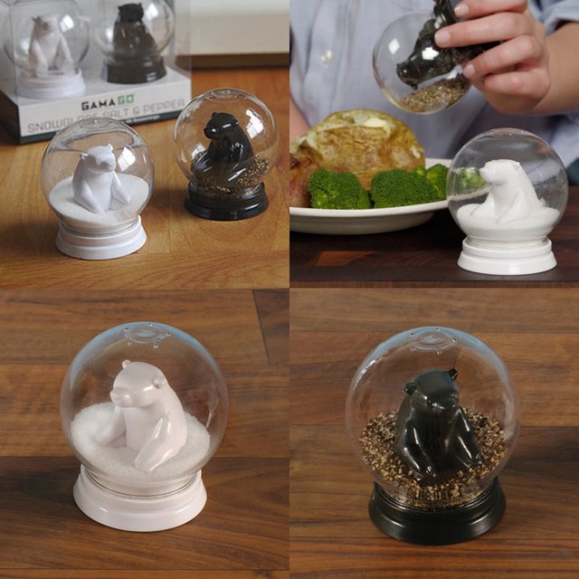 Snow Globe Salt & Pepper Shak CAMERA