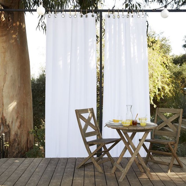 White Outdoor Curtains