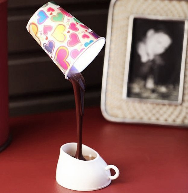 Coffee Cup LED Light Desk Table Lamp