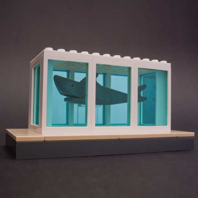 Hirst’s Shark Tank Lego Sculpture