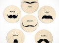Intellectual Mustache Coasters