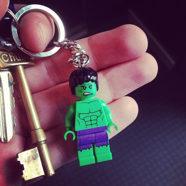 Lego Hulk Keychain