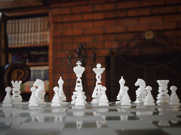 Typographic Chess Set