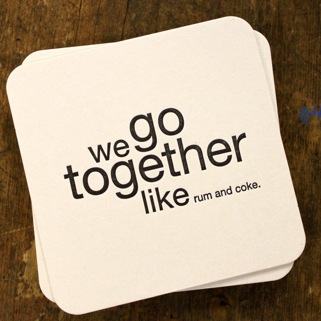 We Go Together Coasters