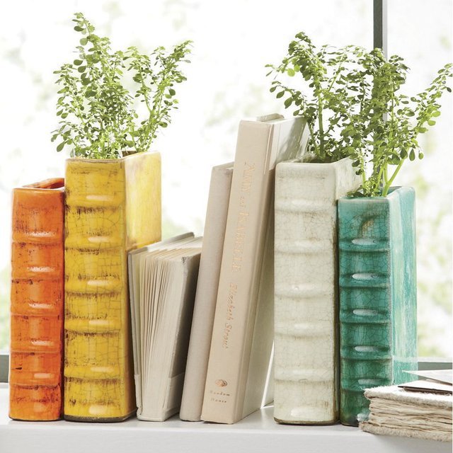 Book Vase Bookends