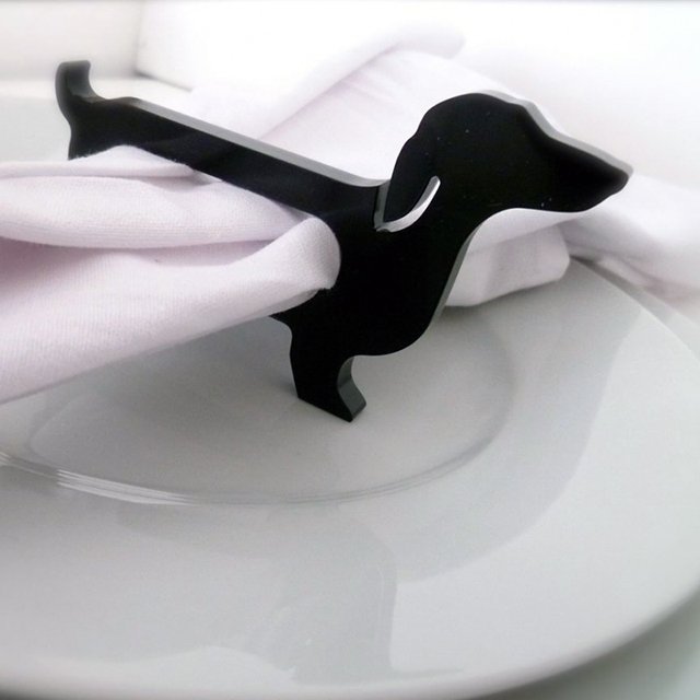 Happy Hot Dog Napkin Ring