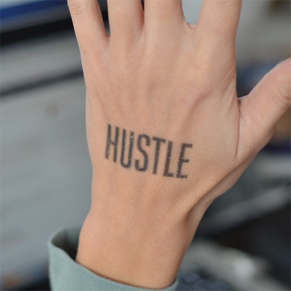 Hustle Temporary Tattoo by Tattly