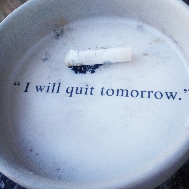 Quit Tomorrow Ashtray