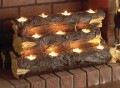 Tealight Fireplace Log