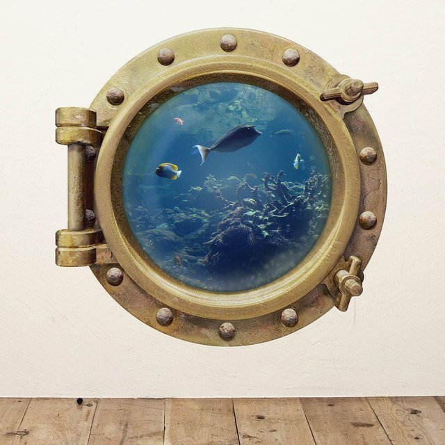 Underwater Porthole Wall Sticker