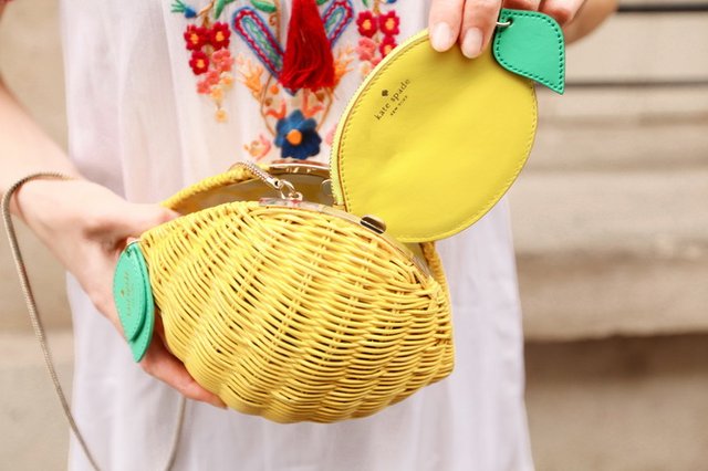 Vita Riva Wicker Lemon by Kate Spade