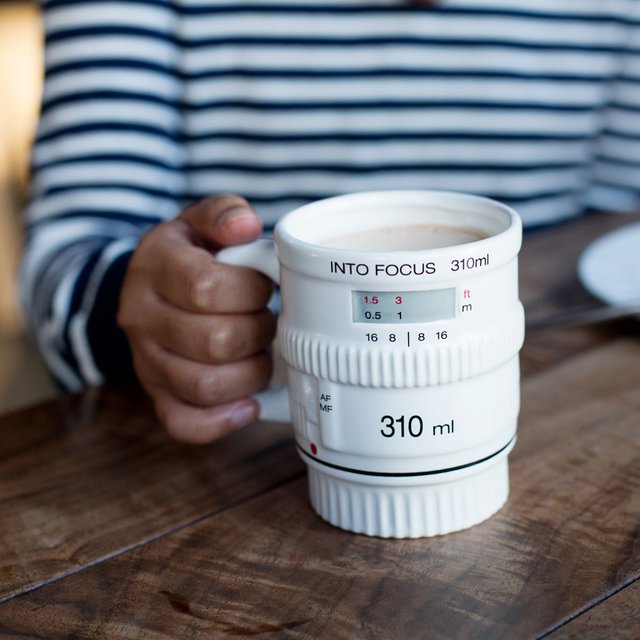 White Into Focus Lens Mug