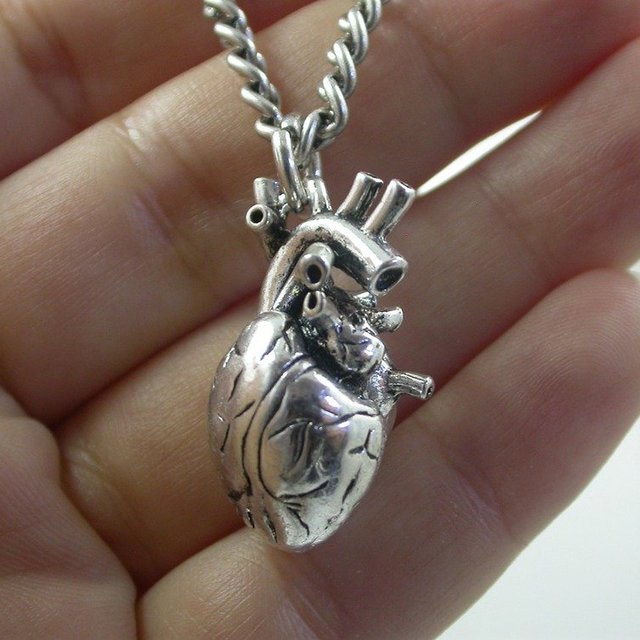Anatomically Correct Heart Necklace