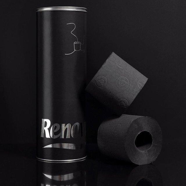 Black Toilet Paper by Renova
