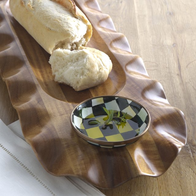 Courtly Check Bread & Oil Platter by MacKenzie-Childs