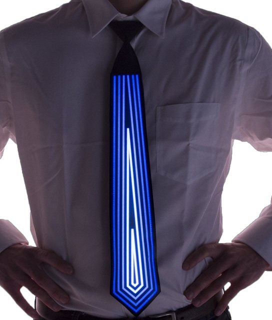 Diamond Sound Activated Light Up Neck Tie