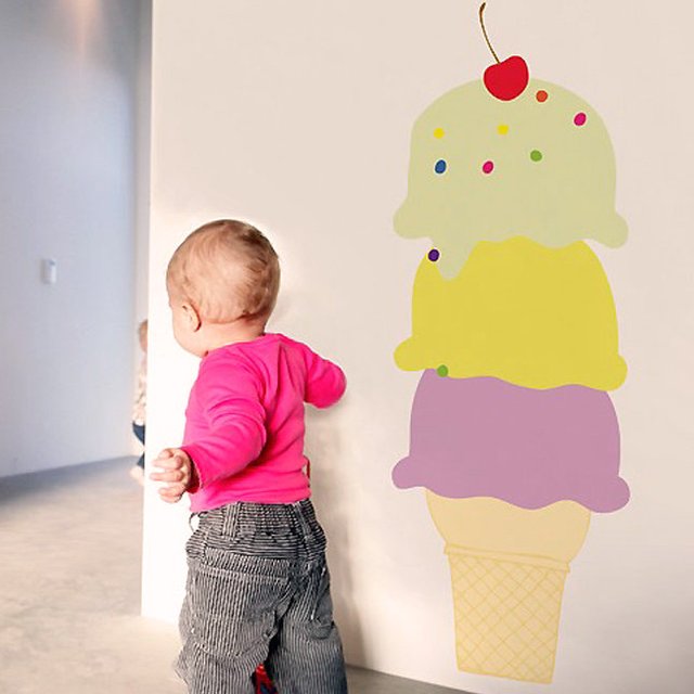 Ice Cream Cone Wall Decal