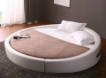 Opus Modern Round Leather Bed