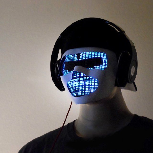 Sound Reactive LED DJ Mask