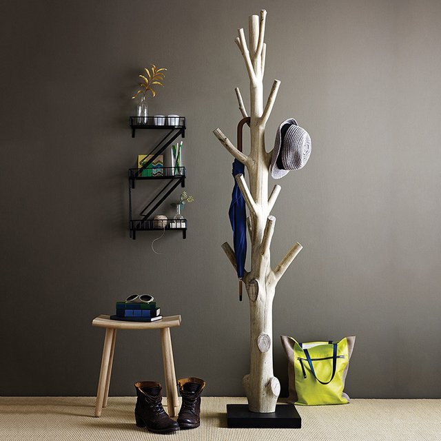 Discarded Tree Trunk Coat Rack