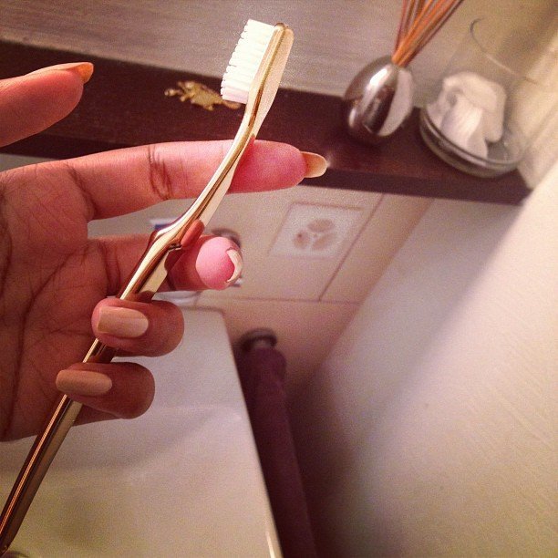 Gold-Plated Toothbrush