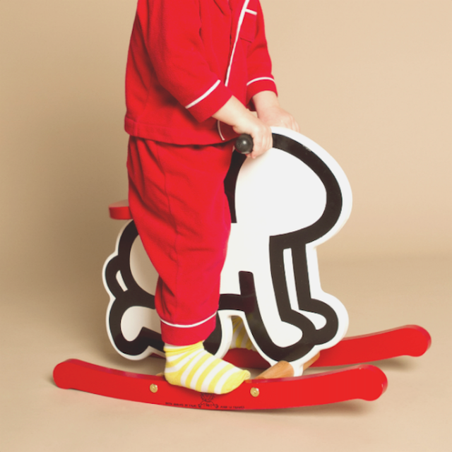 Keith Haring Baby Rocker by Vilac