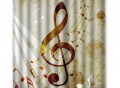 Music Note Soft Shower Curtain