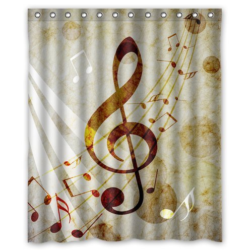 Music Note Soft Shower Curtain