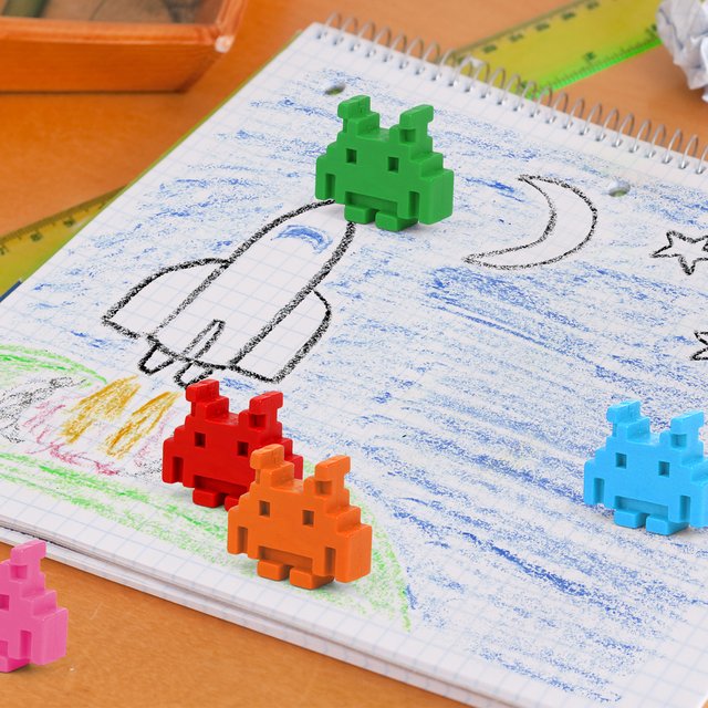 Space Invaders Crayons