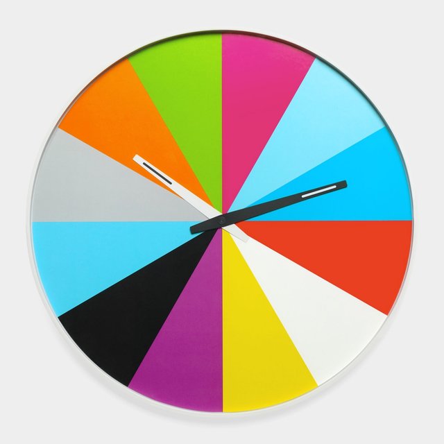 Ultra-Flat Multicolor Wall Clock