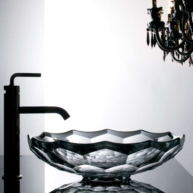 Briolette Glass Lavatory