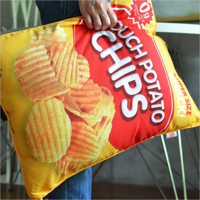 Couch Potato Chips Cushion