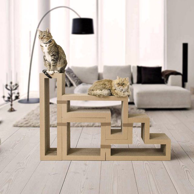 Katris Modular Cardboard Cat Furniture