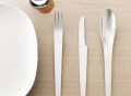 Matte Stainless Flatware by Arne Jacobsen