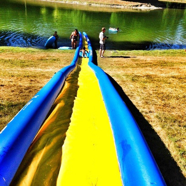Turbo Chute Lake Water Slide