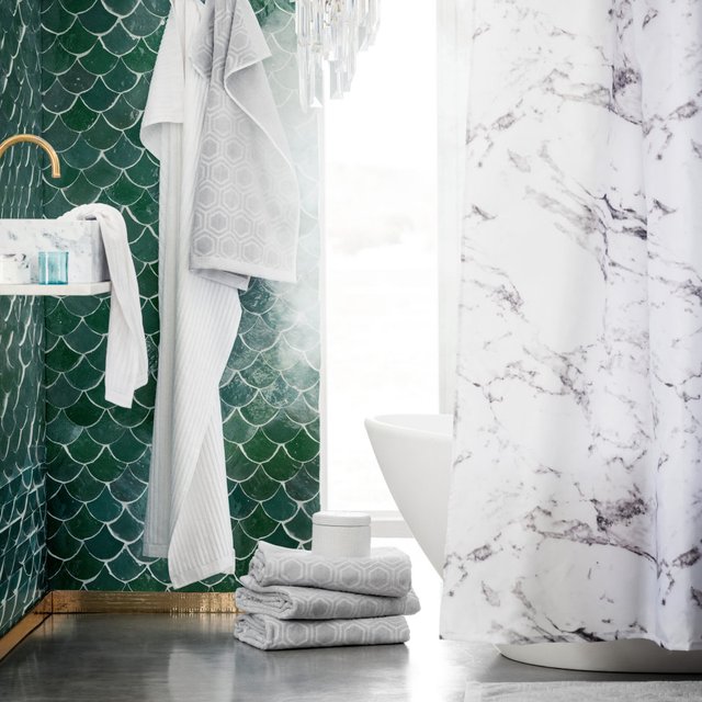 Marble Shower Curtain