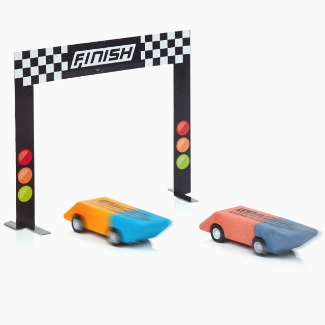 Pull Back Pencil And Eraser Racer