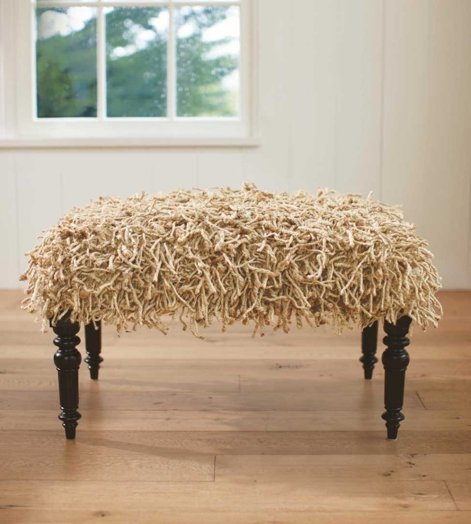 Shaggy Chic Ottoman