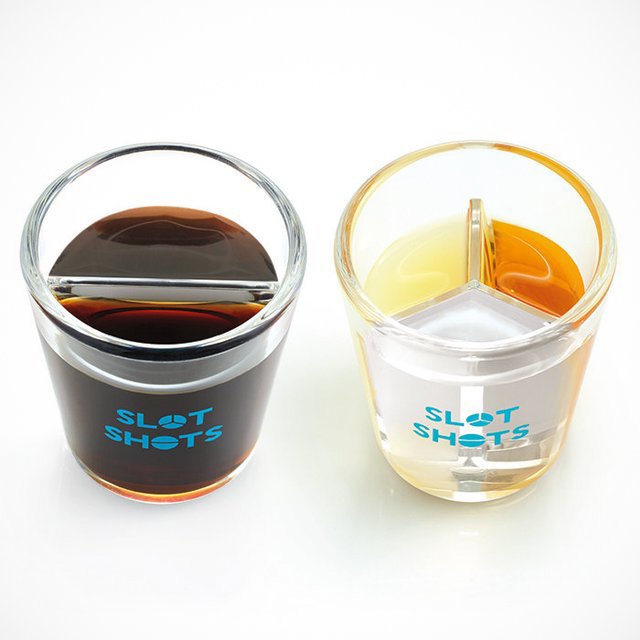 Slot Shots Divided Shot Glasses