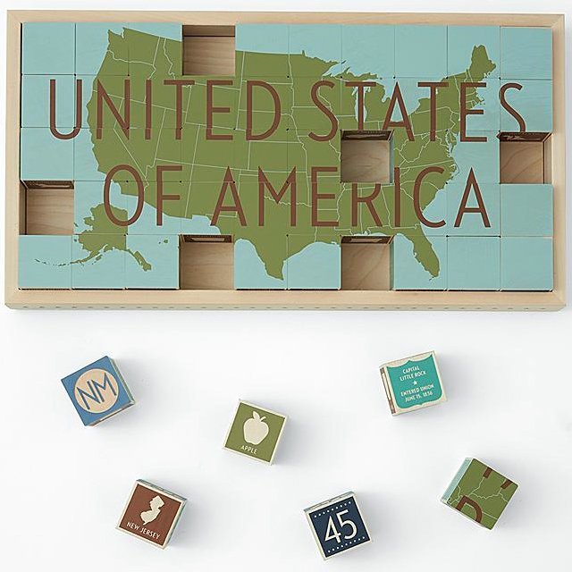 United States Puzzle Blocks