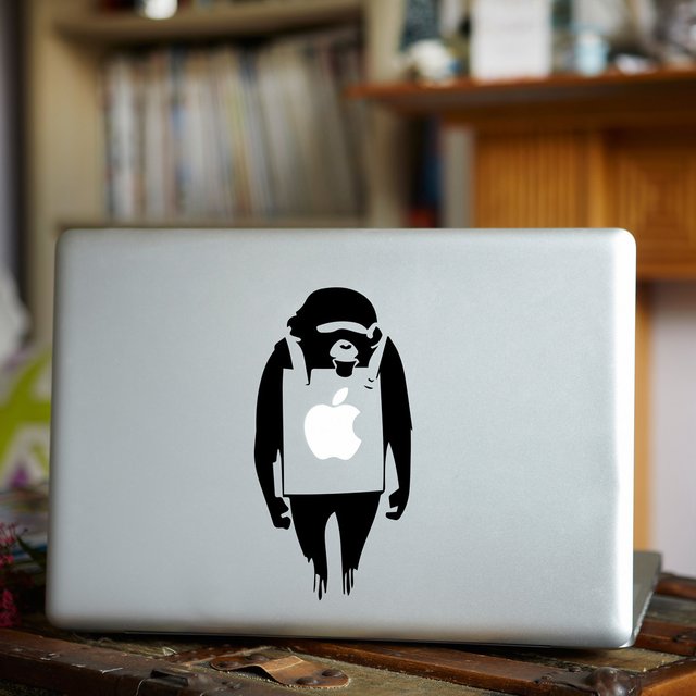 Banksy Monkey MacBook Decal