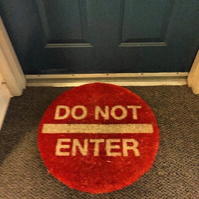 Do Not Enter Doormat