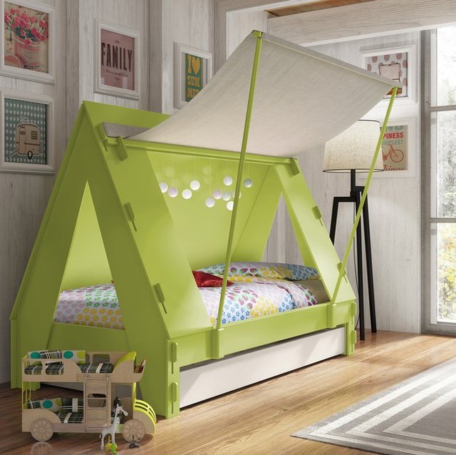 Kids Tent Cabin Canopy Bed