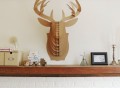 Large Bucky Deer Bust by Cardboard Safari