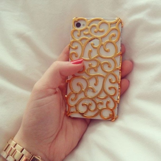 Gold Baroque iPhone Case