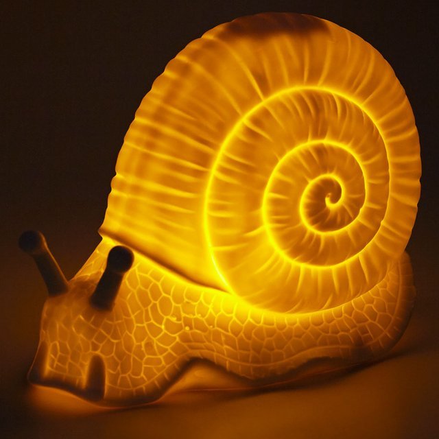 Of The Wild Porcelain Snail Lamp