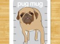 Pug Print by Pop Doggie