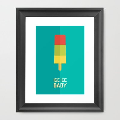 Striped Ice Lolly Print